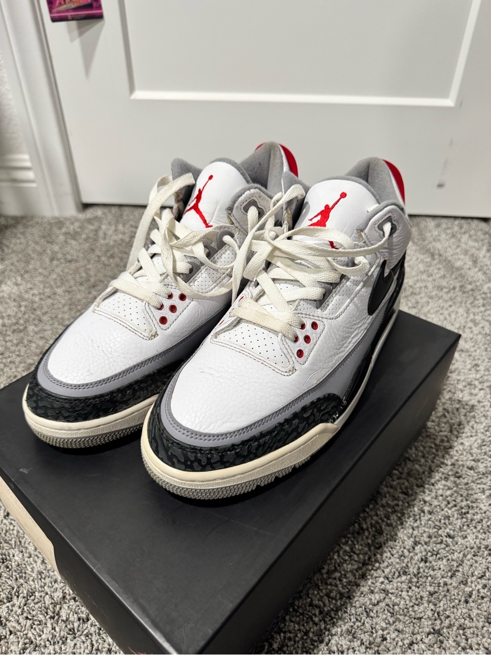 2018 Air Jordan 3 Retro NRG 'Tinker' White/Gray/Black/Red Basketball Shoes